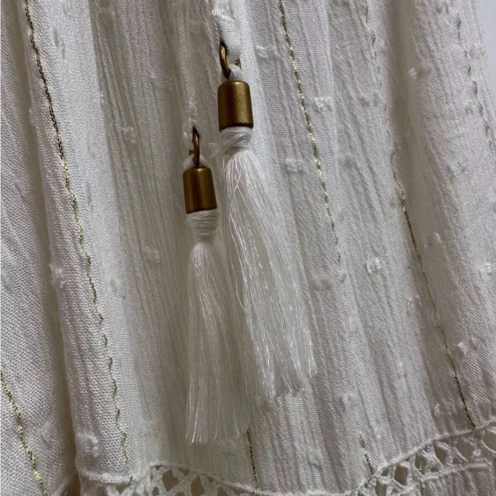 New LSPACE XS white Long Beach coastal maxi strappy dress - Picture 9 of 15